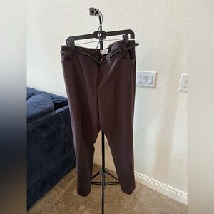 Calvin Klein Brown modern fit wide leg Pants Size 16